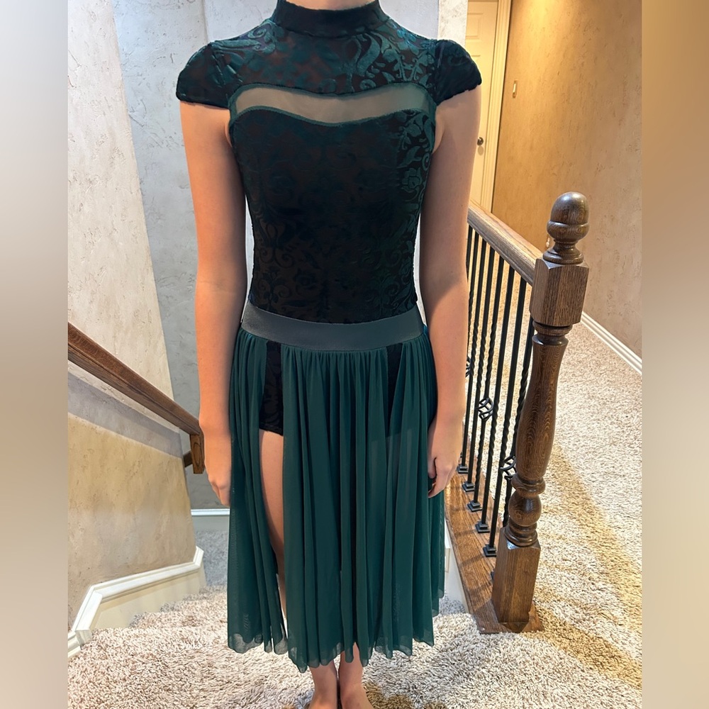 Lyrical/ contemporary teen dance costume worn